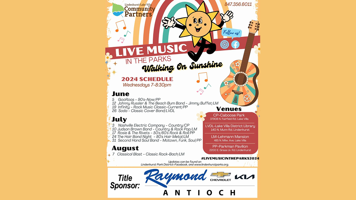 Live Music in the Parks with Lindenhurst/Lake Villa Community Partners